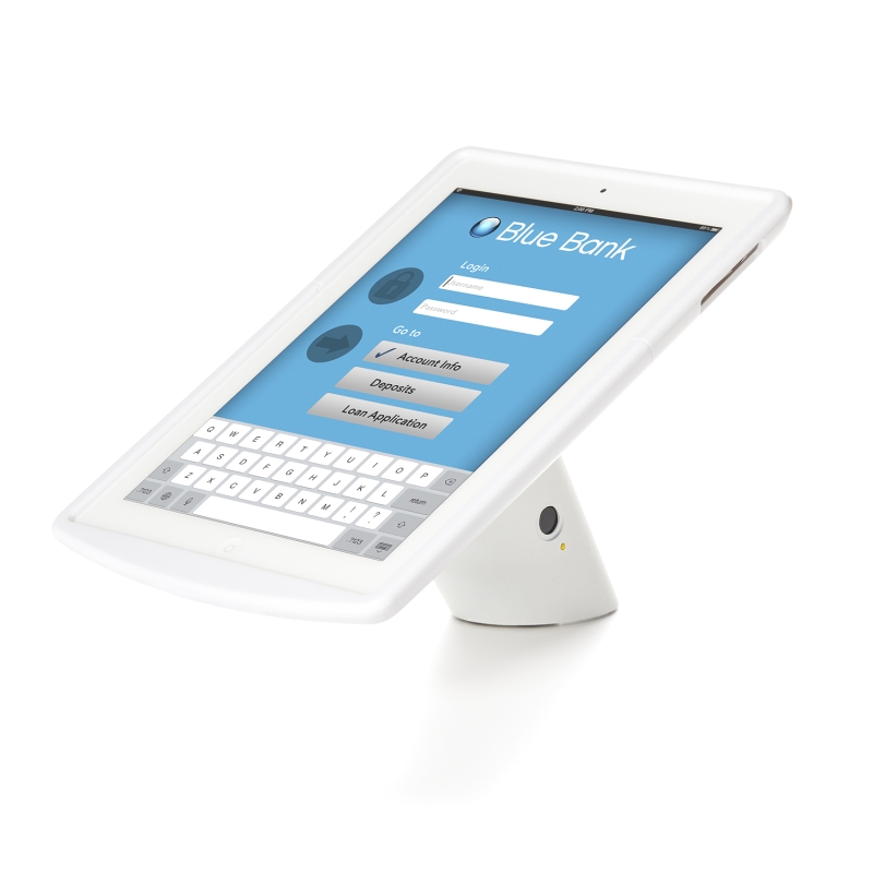 Hình ảnh thiết bị bảo vệ máy tính bảng thương mại CT100 sử dụng trong ngân hàng