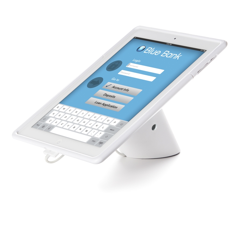 Thiết bị bảo vệ máy tính bảng thương mại Ipad Airs sử dụng trong ngân hàng CT50e