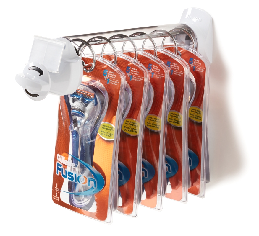 Móc treo Helix trưng bày dao cạo râu Gillette Fusion