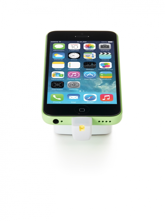 Thiết bị bảo vệ điện thoại Iphone trưng bày S1500 loại không có ngàm bảo vệ